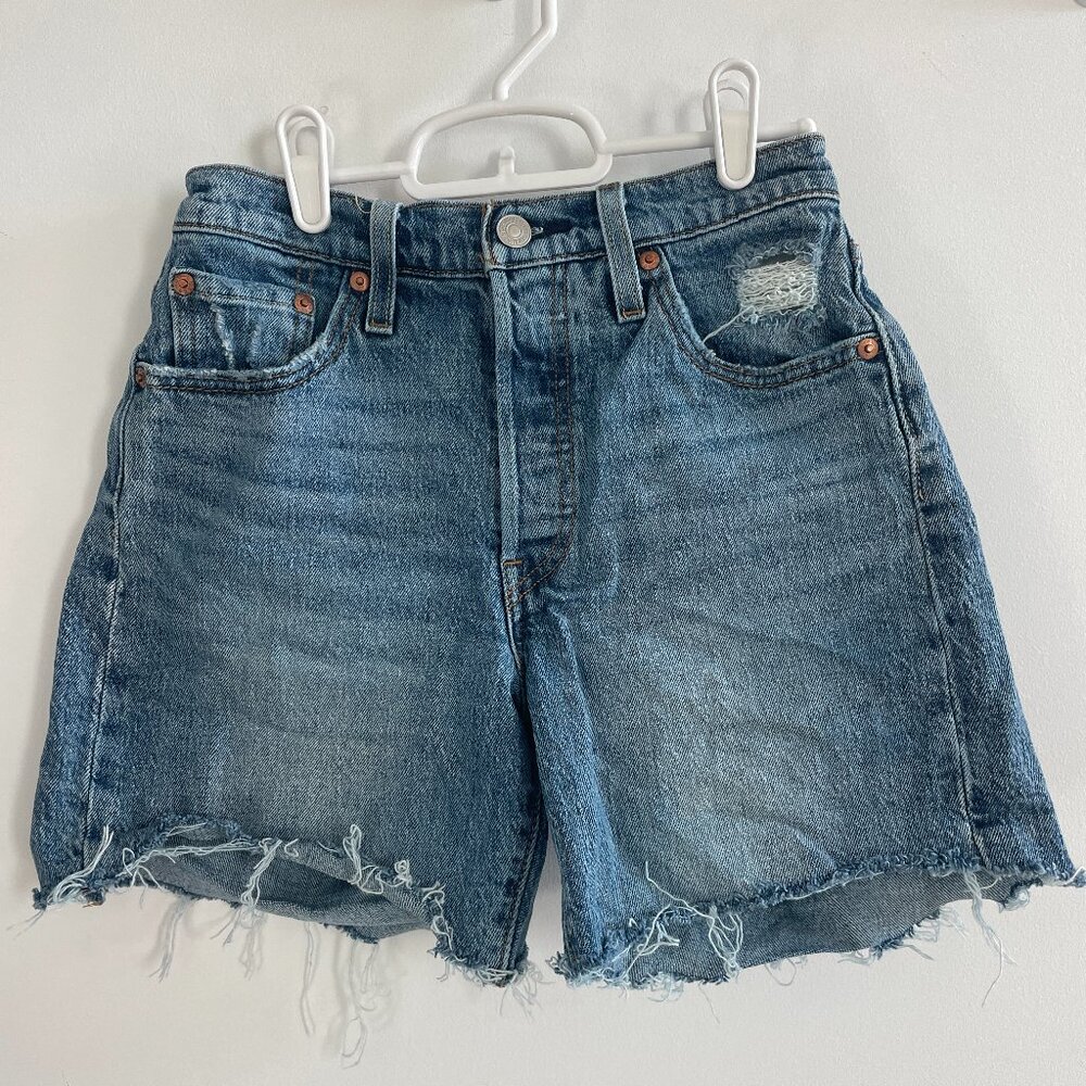 Levi's 501 Mid-Thigh Cutoff Denim Short